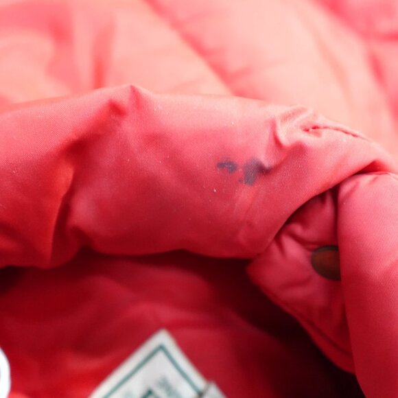 Vintage LL Bean Vest Large Red Puffer Quilted Down Filled Made in USA - Picture 9 of 13